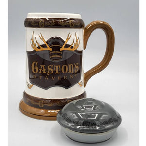 ☆Walt Disney World Gaston's Tavern Antler Ceramic Stein Mug Beauty and the Beast